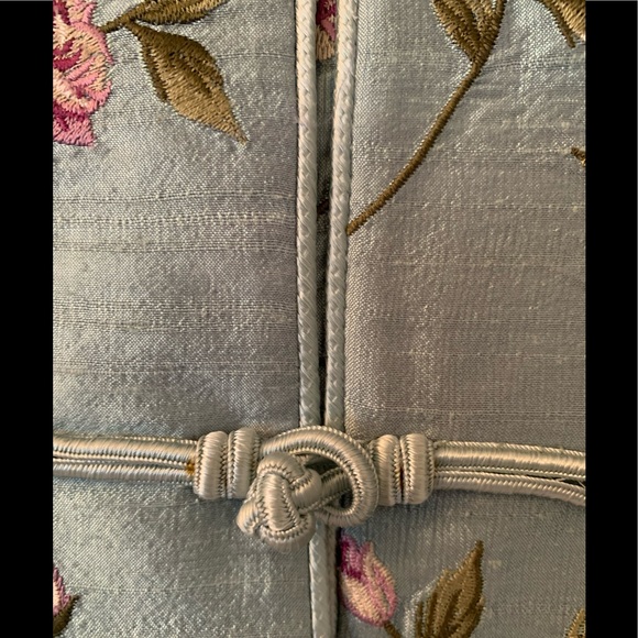 Vintage Paule Vasseur Made In France 100% Silk Embroidered Pant Suit - Picture 11 of 16